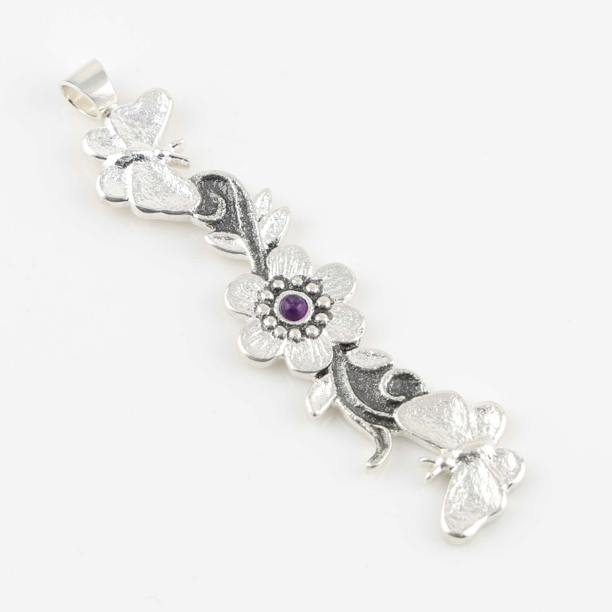 Amethyst Flower Pendant - Image 2