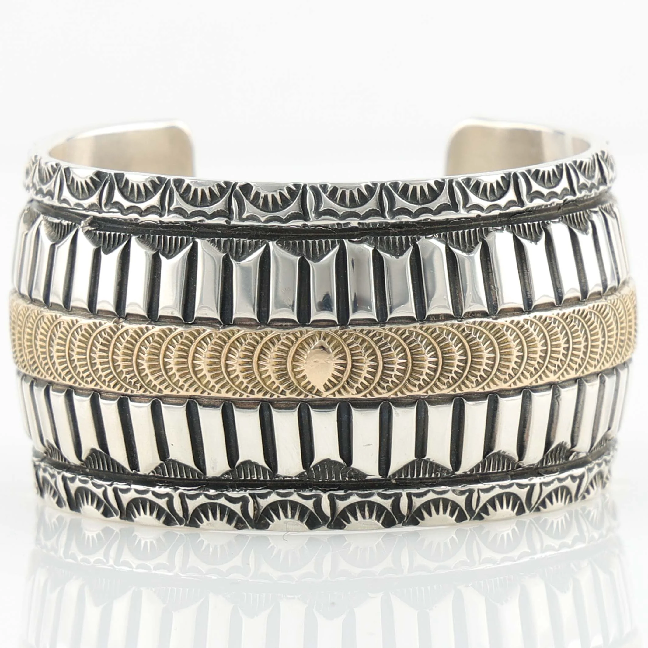 Gold on Silver Cuff - Image 3