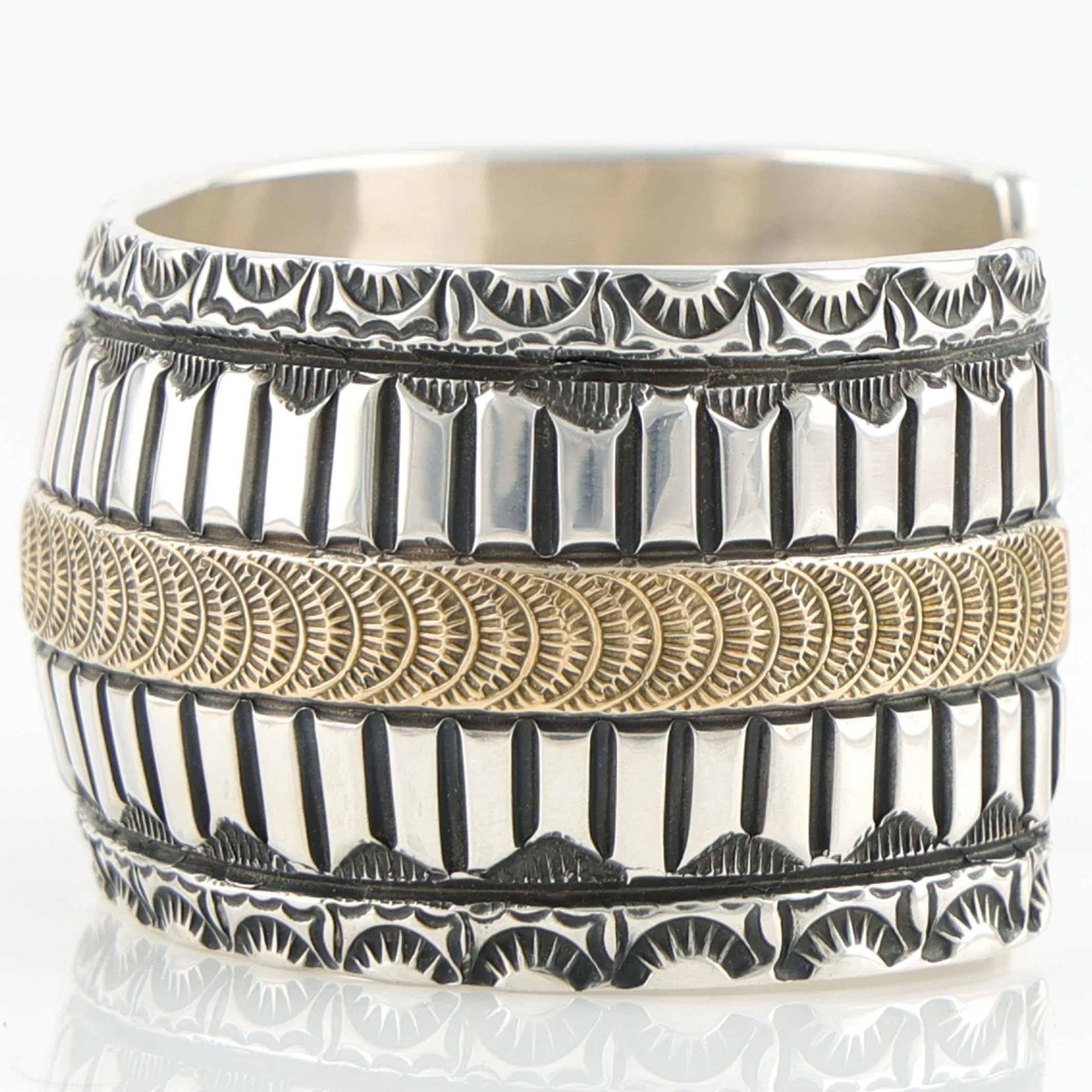 Gold on Silver Cuff - Image 4
