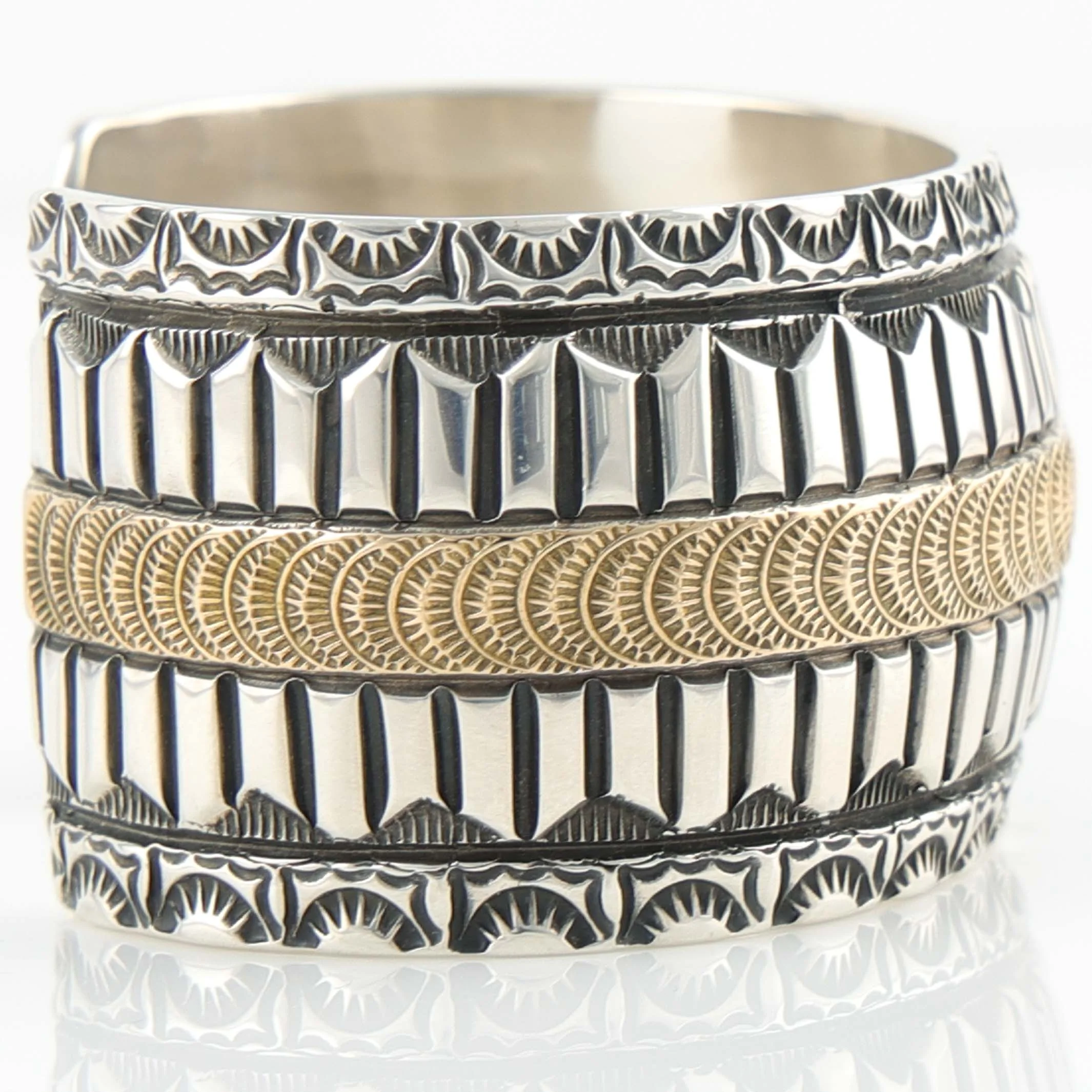Gold on Silver Cuff - Image 5