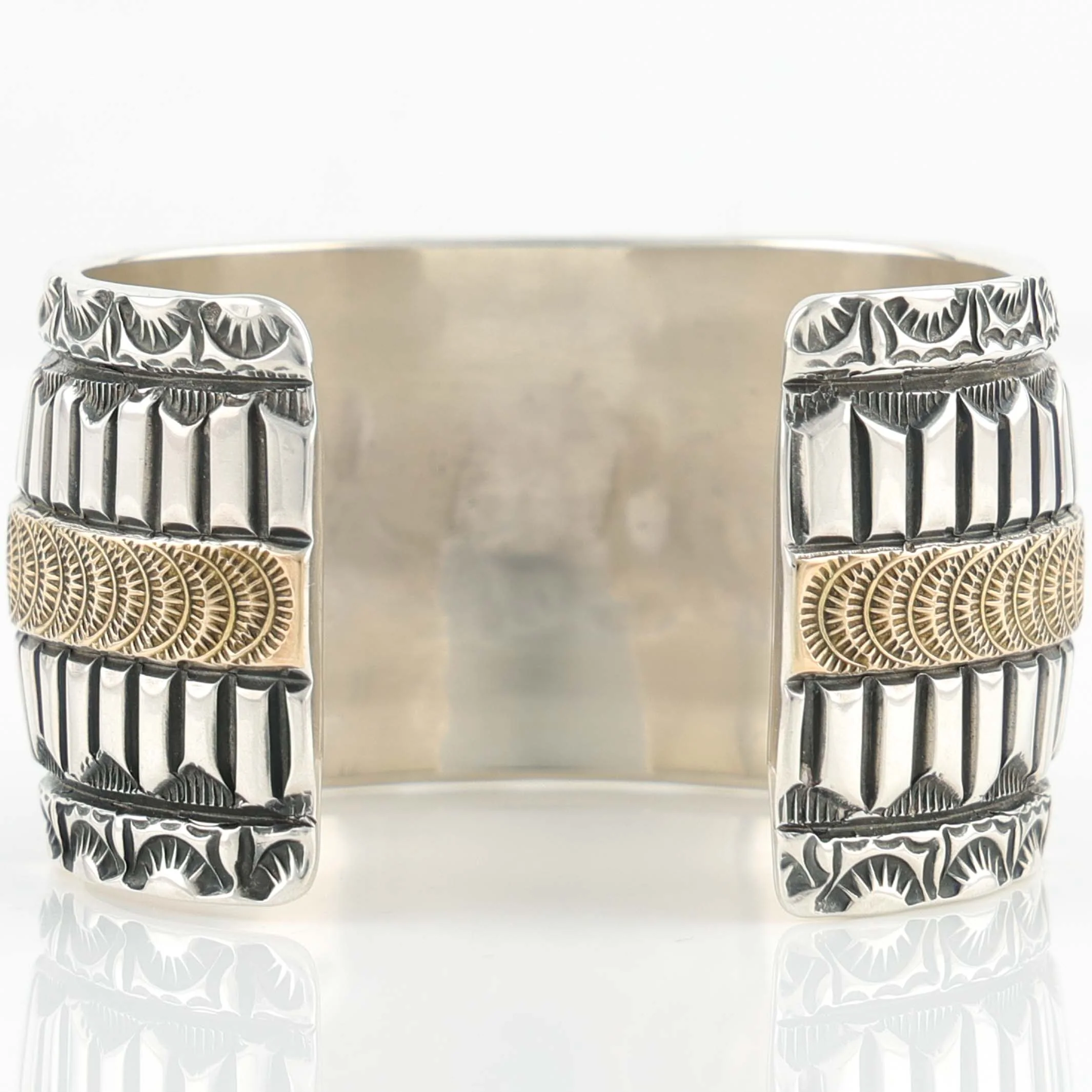 Gold on Silver Cuff - Image 6