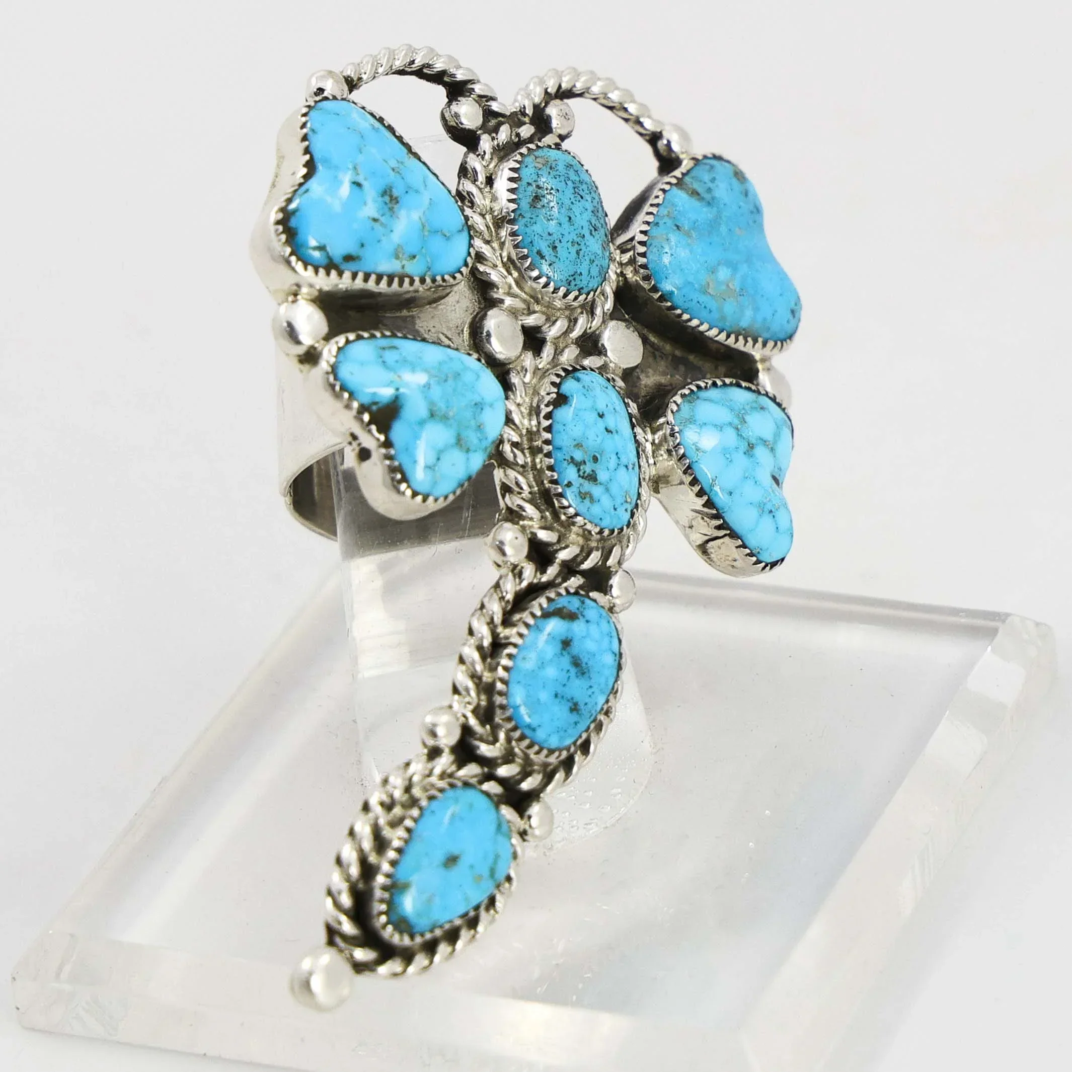 Kingman Turquoise Dragonfly Ring - Image 2
