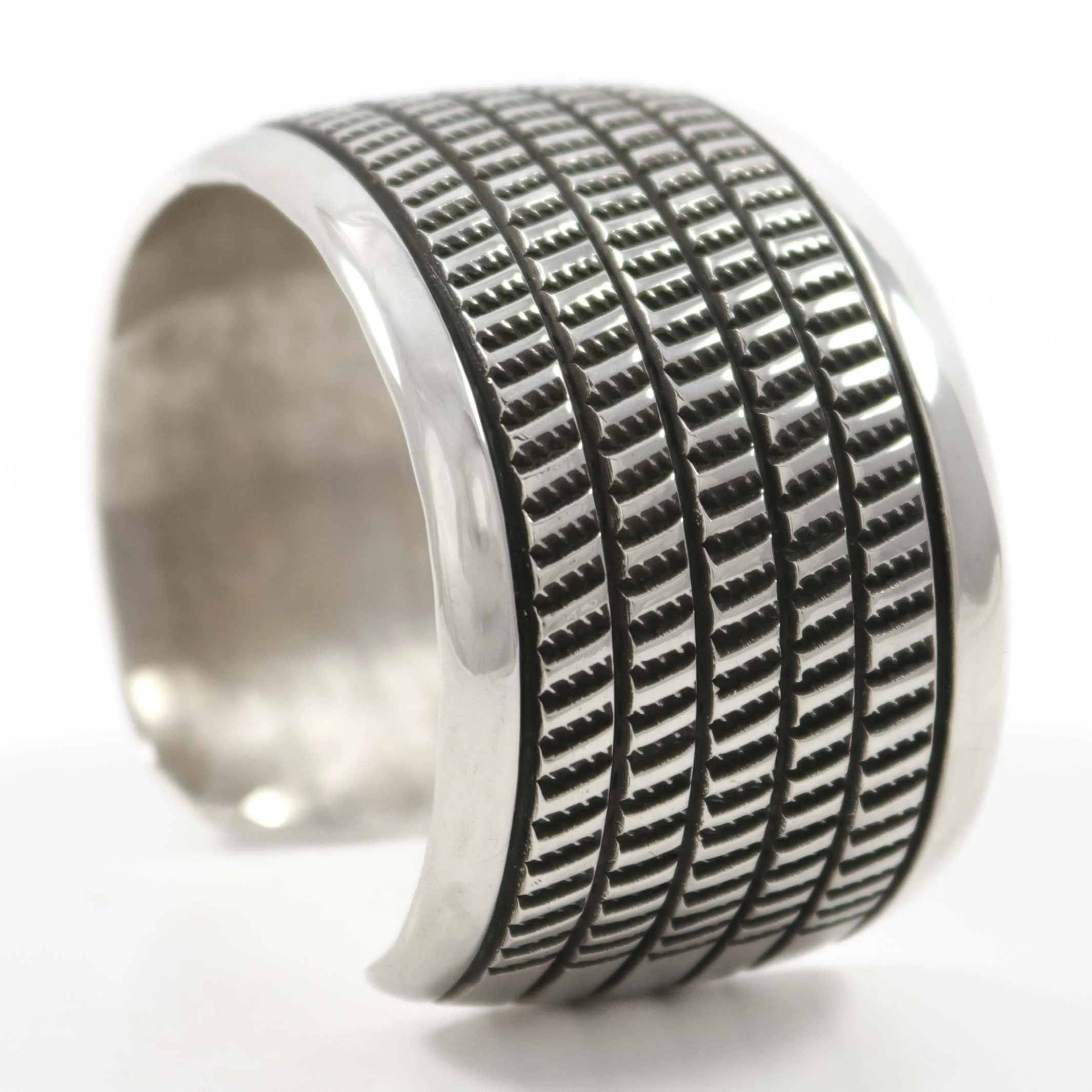 Stamped Silver Cuff - Image 3