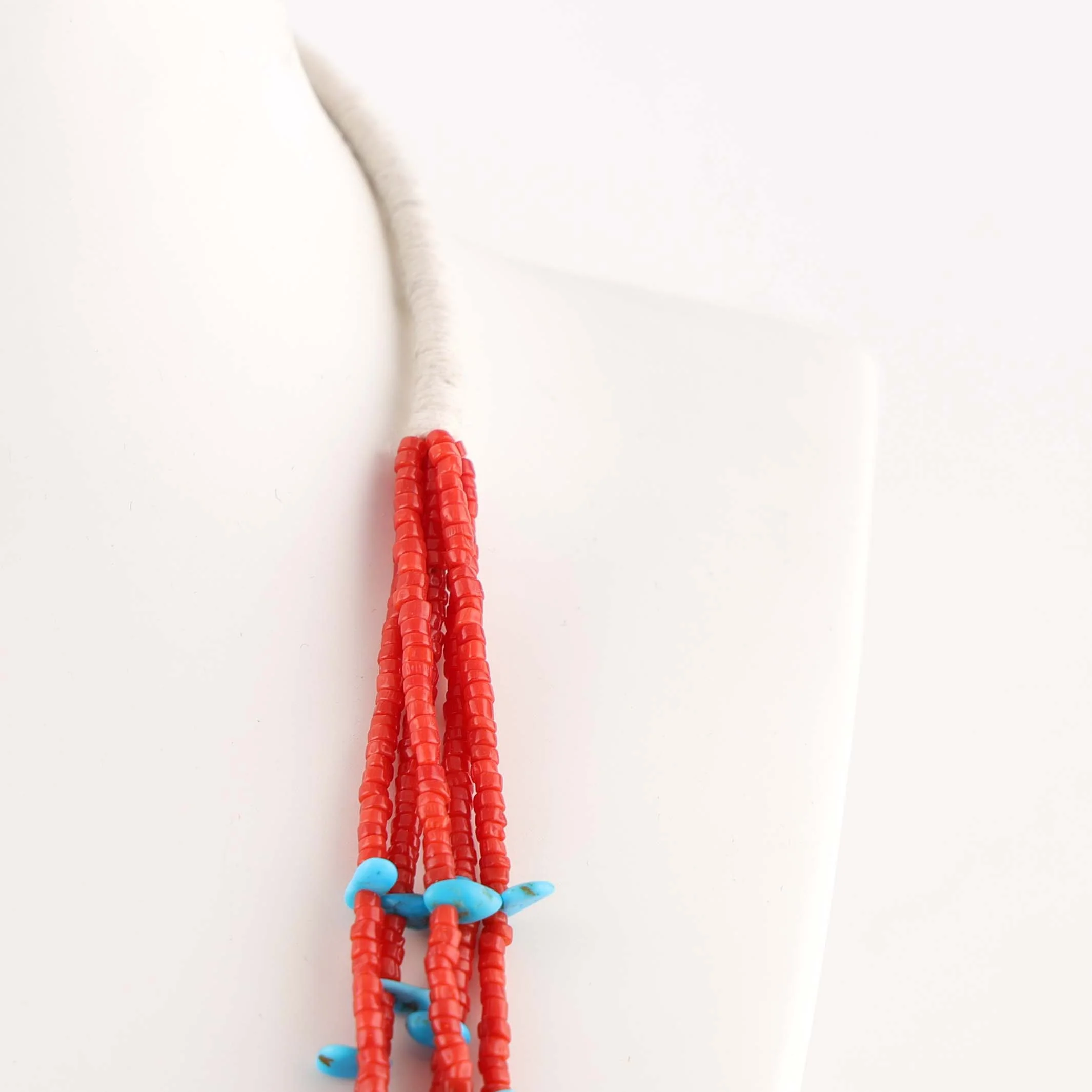 Turquoise and Coral Necklace - Image 4